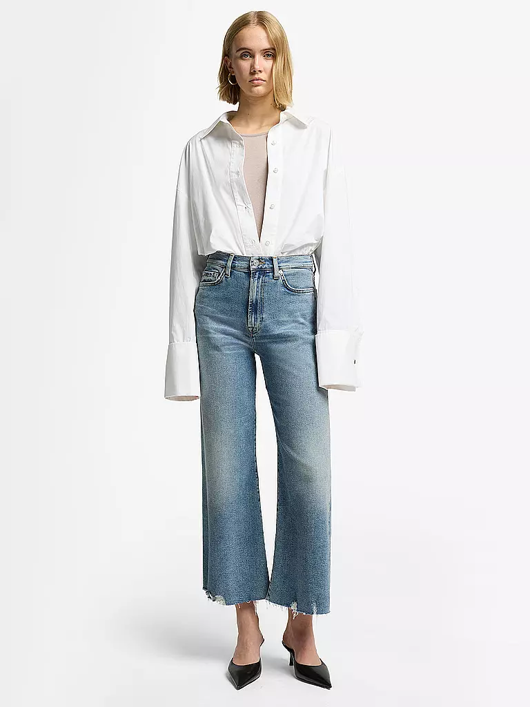 7 FOR ALL MANKIND | Jeans évasé 7/8 JO | hellblau