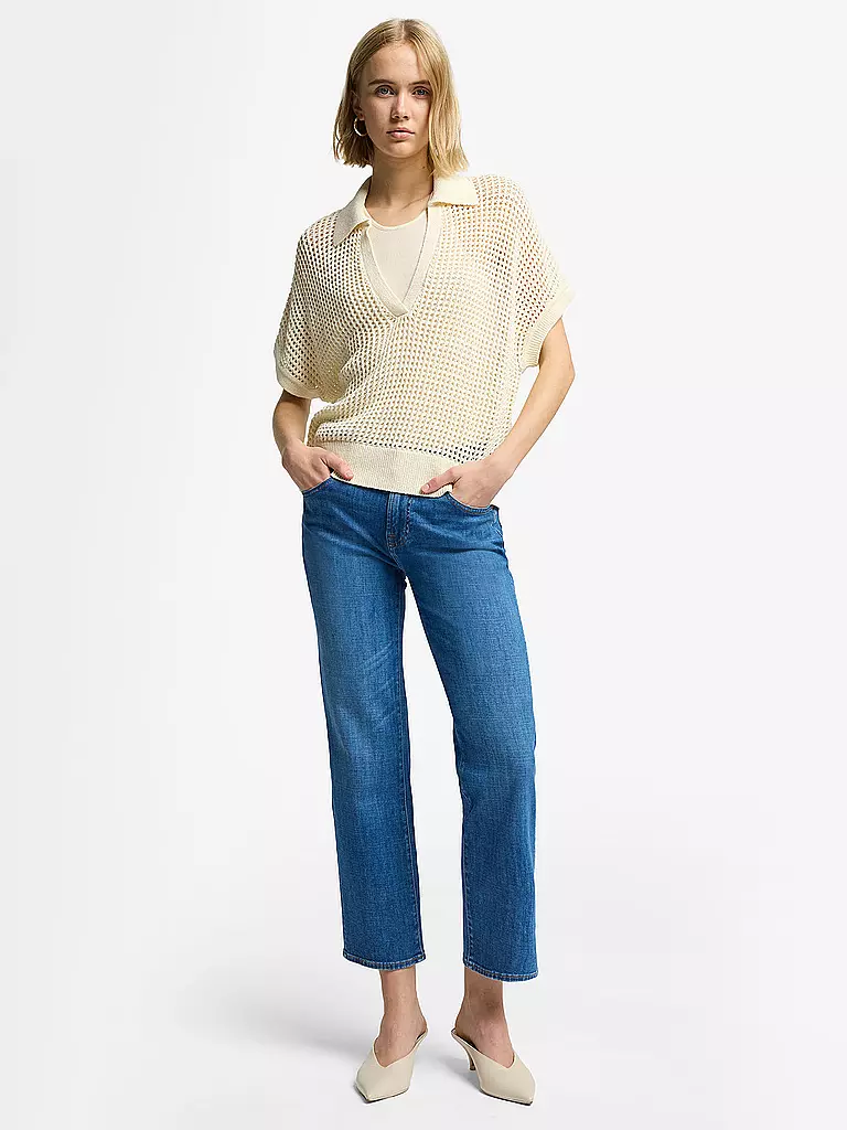 7 FOR ALL MANKIND | Jeans coupe droite 7/8 CALIE | Bleu