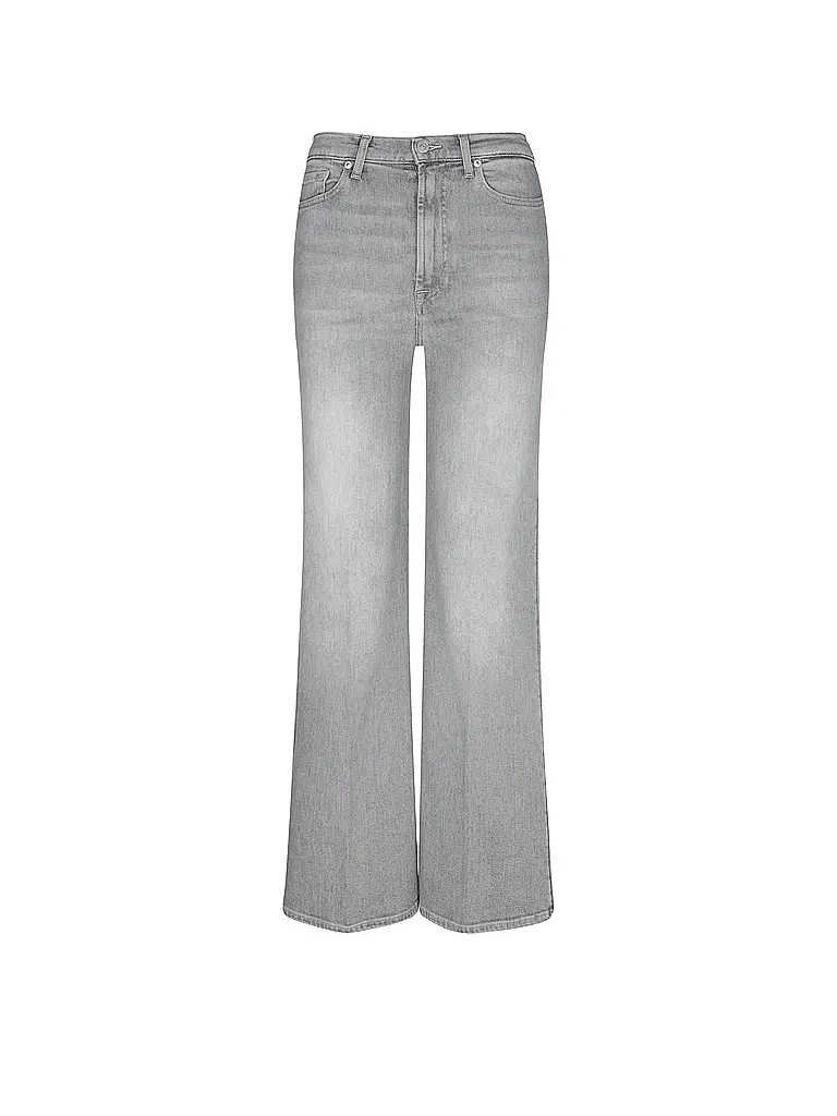 7 FOR ALL MANKIND | Jeans taille haute à jambes larges JO PANALU | hellgrau