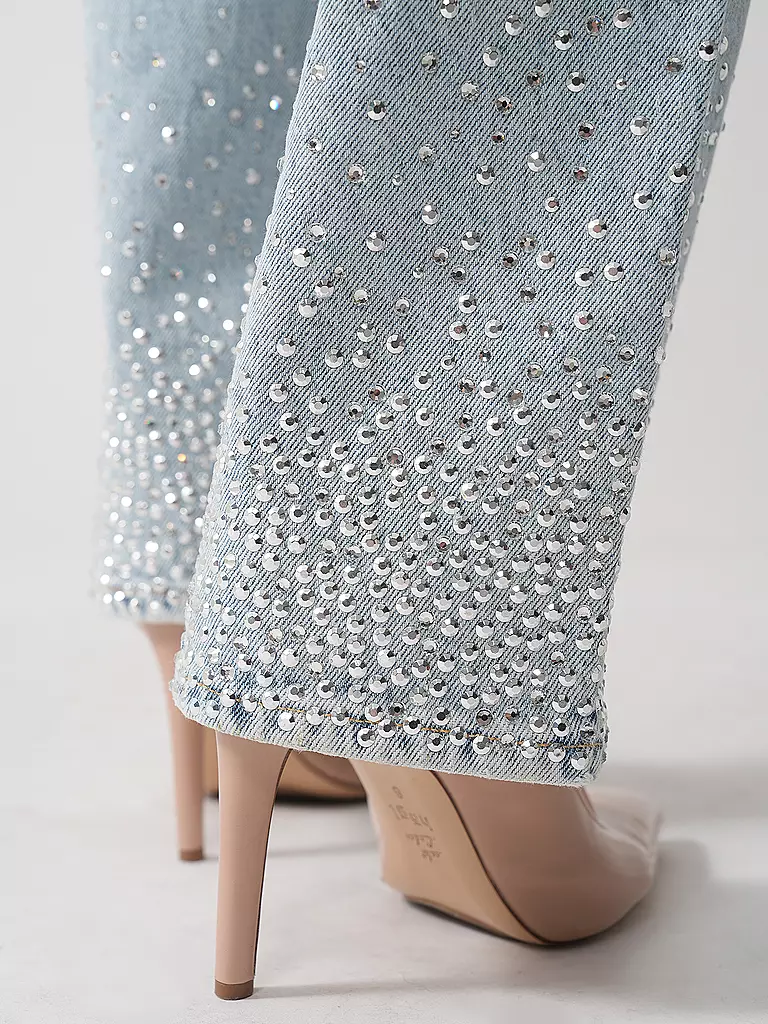 7 FOR ALL MANKIND | Jeans Wide Leg LOGAN STOVEPIPE JUICY | Bleu clair