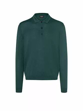 MAERZ | Polo-Pull | dunkelgrün