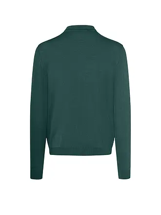 MAERZ | Polo-Pull | dunkelgrün