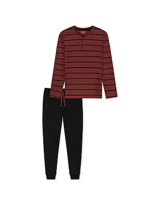 SCHIESSER | Pyjama | dunkelrot