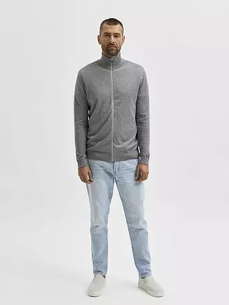 SELECTED | Cardigan | grau