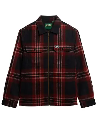SUPERDRY | Overshirt | dunkelblau