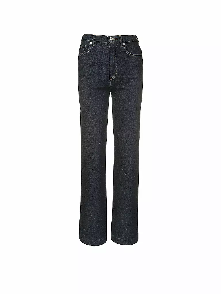 A.P.C. | Jeans taille haute coupe droite Spring | blau