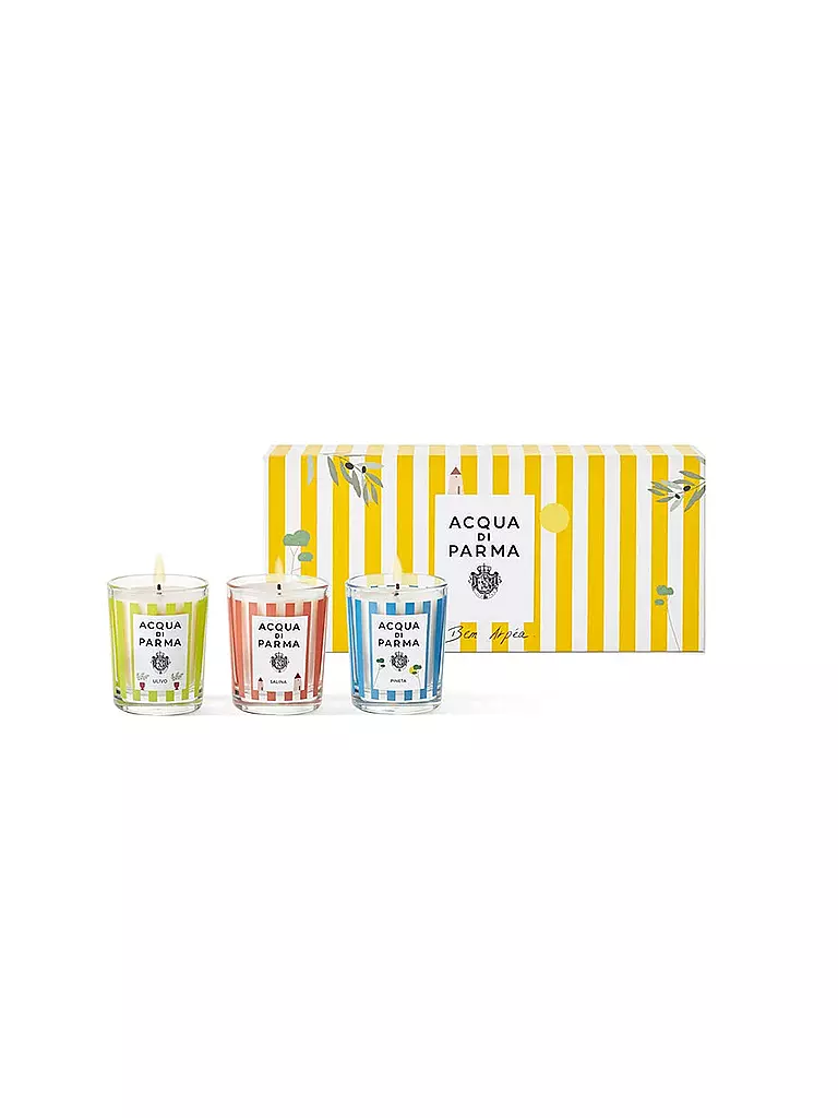 ACQUA DI PARMA | Coffret cadeau - Trio de bougies Ulivo, Salina, Pineta Édition Limitée 70g | keine Farbe