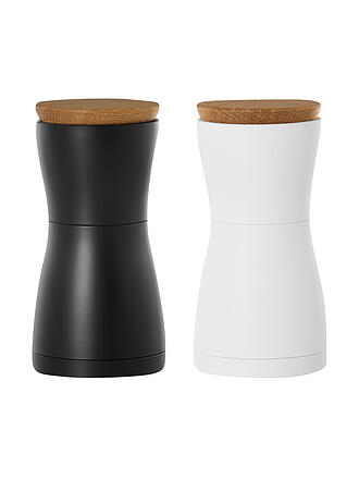 AD HOC | Set de moulins à sel et à poivre 13,3cm TWIN noir/blanc