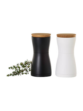 AD HOC | Set de moulins à sel et à poivre 13,3cm TWIN noir/blanc