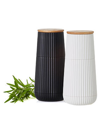 AD HOC | Ensemble de moulins à sel et à poivre 2 pièces 12cm SCAPE Noir / Blanc
