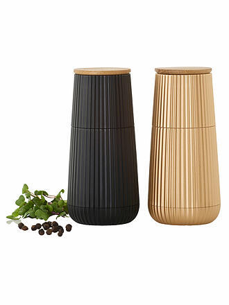 AD HOC | Ensemble de moulins à poivre et à sel SCAPE 12cm Noir + Or