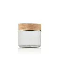 AD HOC | Boîte de conservation 500ml PURE JAR Verre/Gris/Acacia | Gris clair