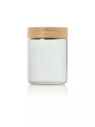 AD HOC | Boîte de conservation 800ml PURE JAR Verre/Gris/Acacia | Gris clair
