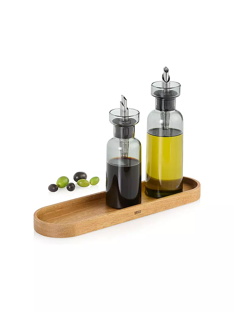 AD HOC | Distributeur d'huile ou de vinaigre AROMA POUR 120ml Gris/Verre/Acier inoxydable | 