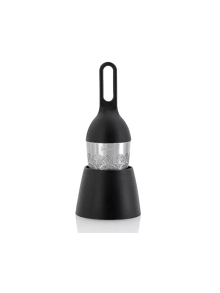 AD HOC | Filtre à thé flottant Floatea Fusion en acier inoxydable noir 12,4 cm | silber