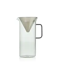 AD HOC | Kaffeebereiter IMPACT 1000ml Glas Grey Edelstahl | Gris clair