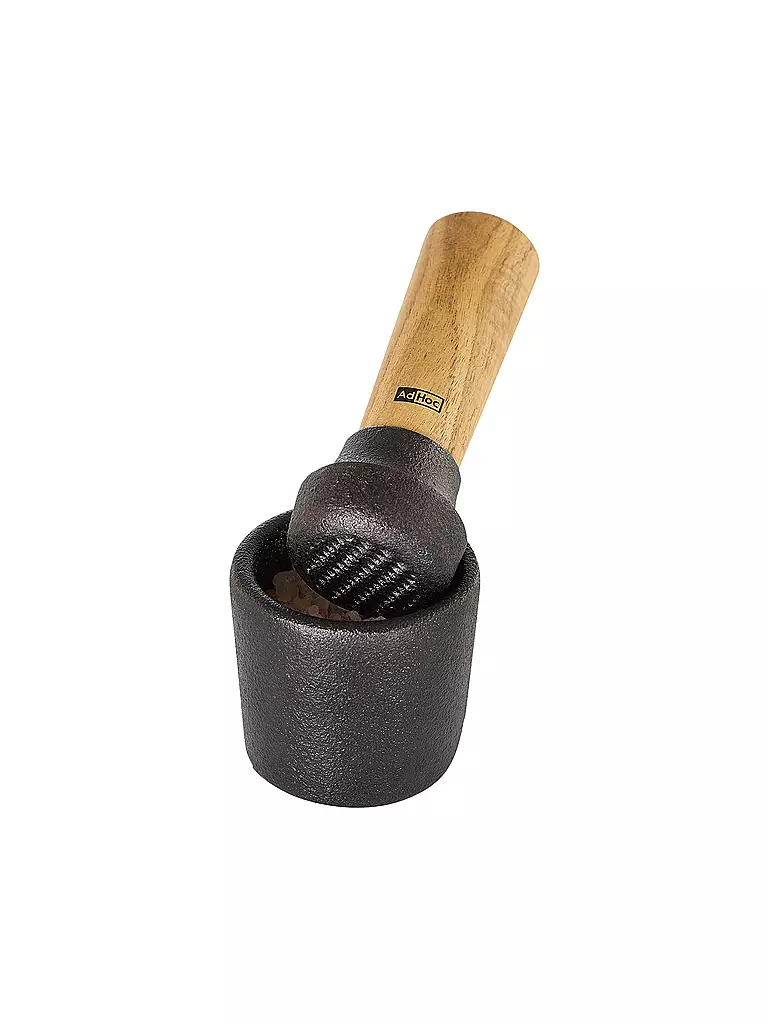 AD HOC | Mortier CAMO.6 4,5cm fonte / acacia | schwarz