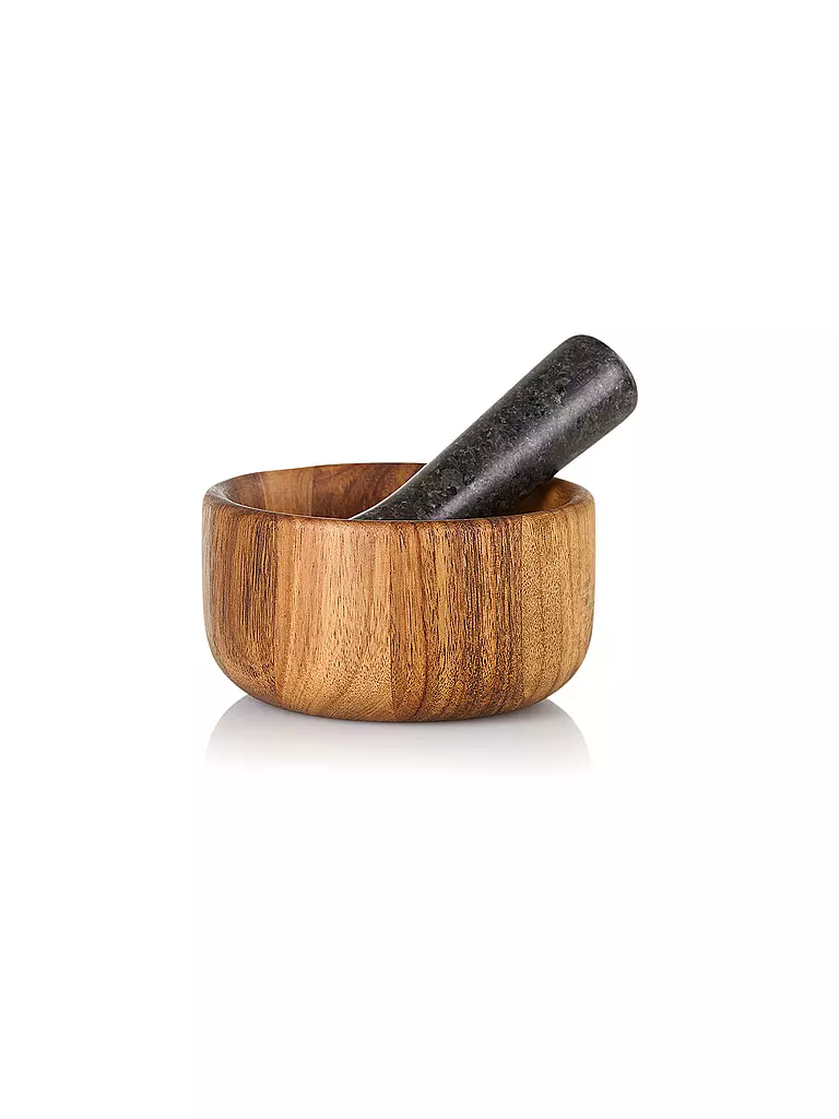 AD HOC | Mortier TARU 13cm Acacia / Granit | Marron