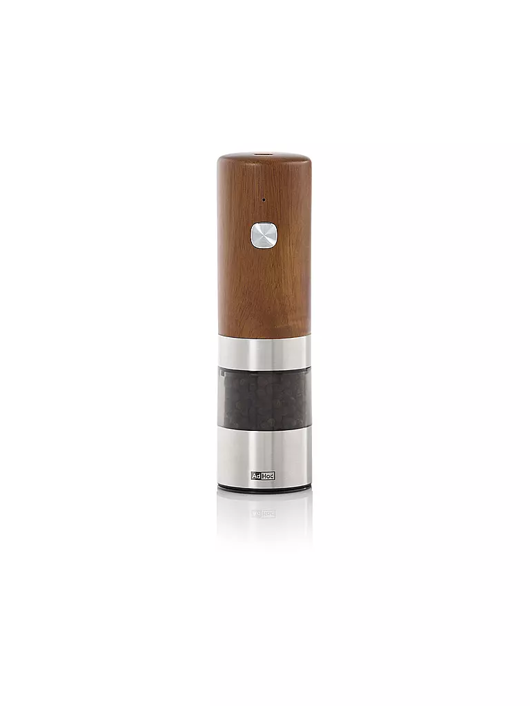 AD HOC | Moulin à poivre ou à sel électrique i.MILL 17cm Acacia/Acier inoxydable | 