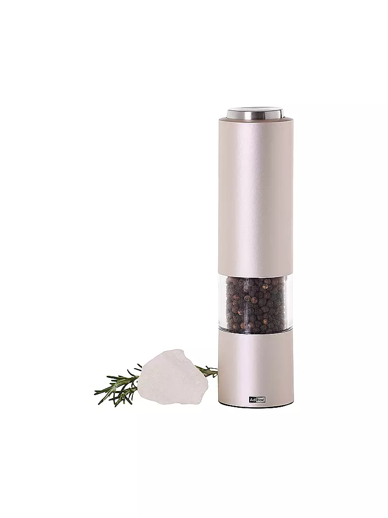 AD HOC | Moulin à sel ou à poivre électrique 21,5cm gris clair | Gris clair