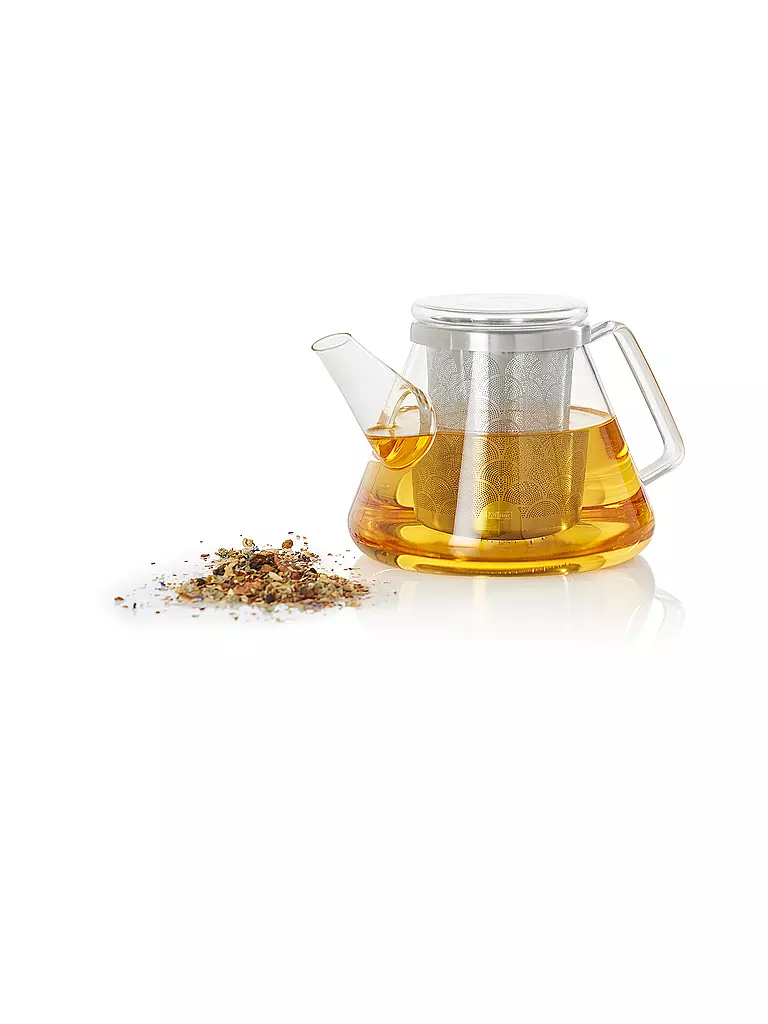 AD HOC | Théière Fusion 1L Verre/Acier inoxydable | 