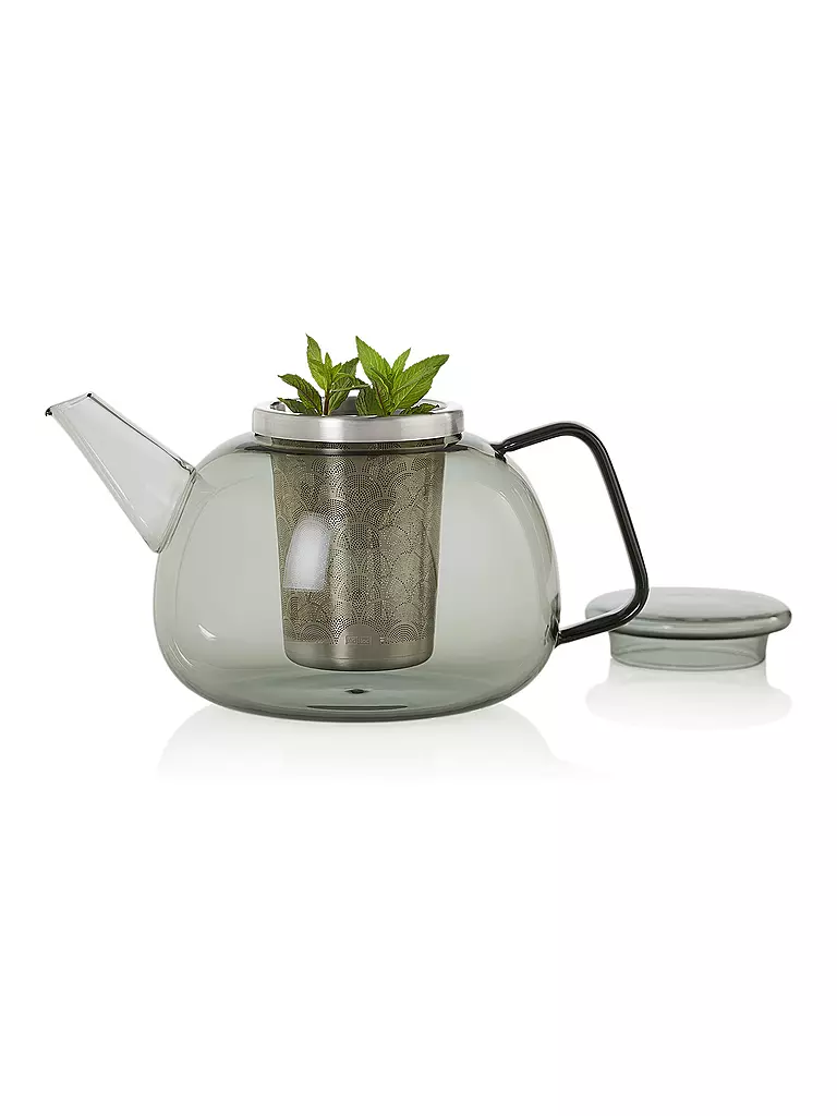 AD HOC | Théière YUNA 1,6L Verre/Gris | 