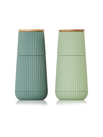 ADHOC | Moulins à sel et à poivre, lot de 2 SCAPE 12 cm, vert clair et vert foncé
