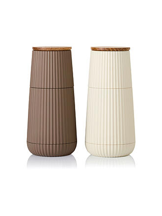 ADHOC | Set de moulins à poivre et à sel SCAPE 12cm Dark & Light Beige
