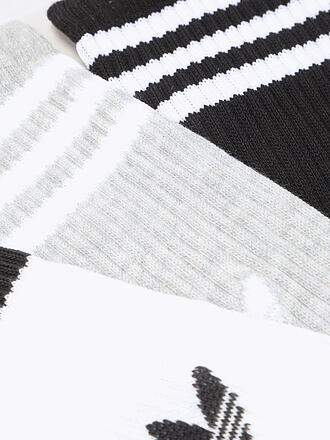 ADIDAS ORIGINALS | Chaussettes, lot de 3, blanc/gris chiné moyen/noir