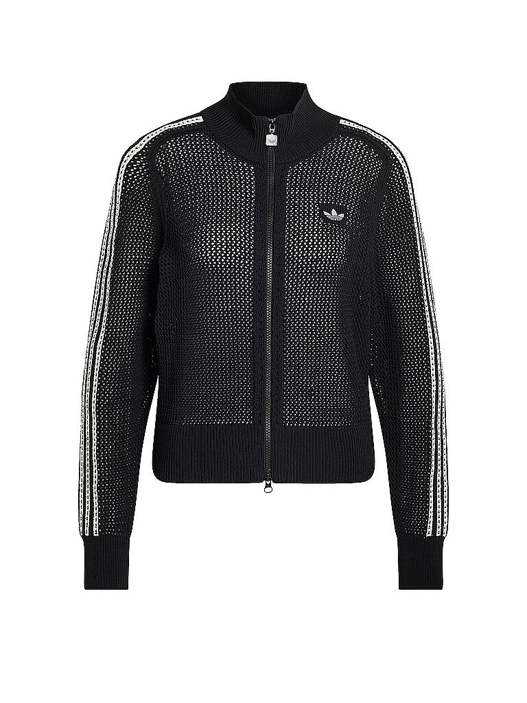Sweatjacke CROCHET TT noir XS