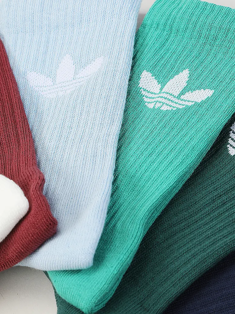 ADIDAS ORIGINALS | Chaussettes, lot de 6, blanc cassé/Secogr/vert céladon | Multicolore