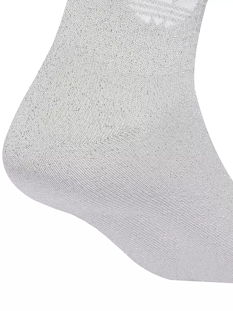 ADIDAS ORIGINALS | Chaussettes 3S GLITTER CR 2 Pqt de 2 blanc | Argent