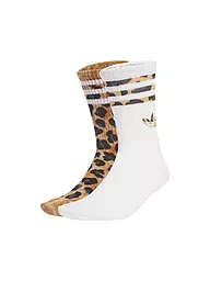 ADIDAS ORIGINALS | Chaussettes LEO, lot de 2, blanc | Marron