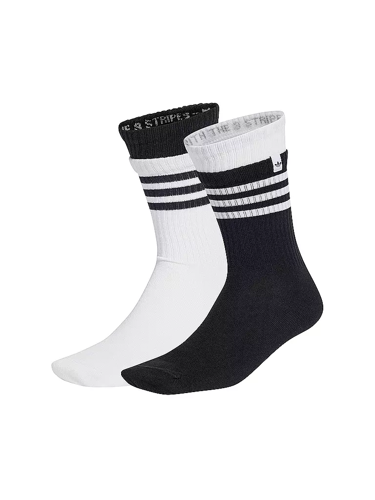 ADIDAS ORIGINALS | Chaussettes lot de 2 noir/blanc | Noir