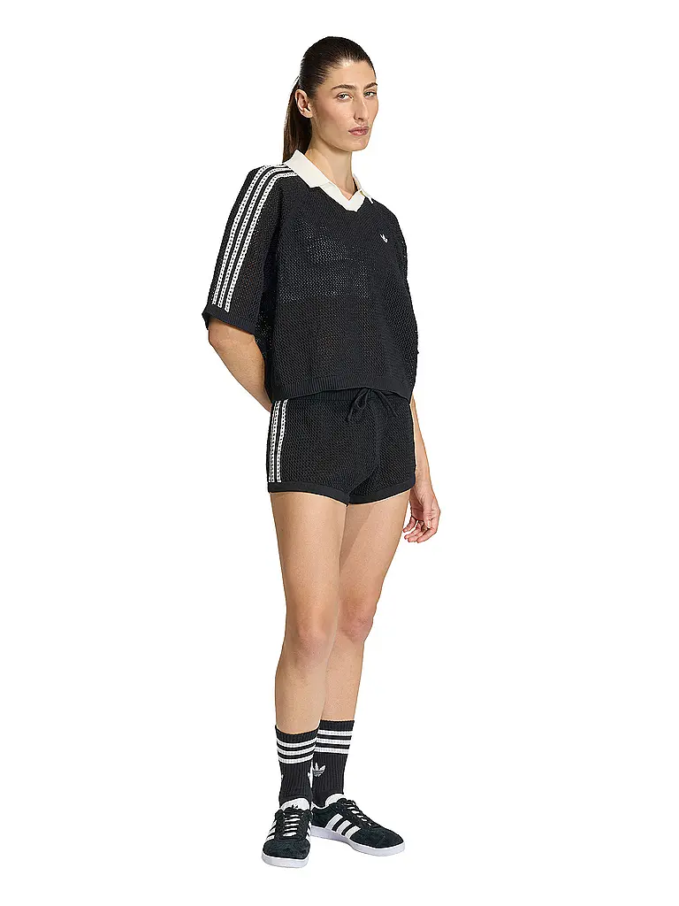 ADIDAS ORIGINALS | Poloshirt CROCHET | Noir
