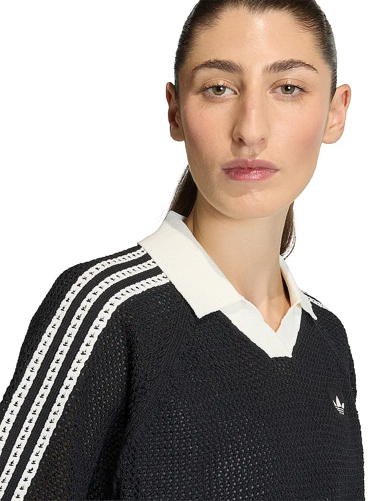 ADIDAS ORIGINALS | Poloshirt CROCHET | Noir
