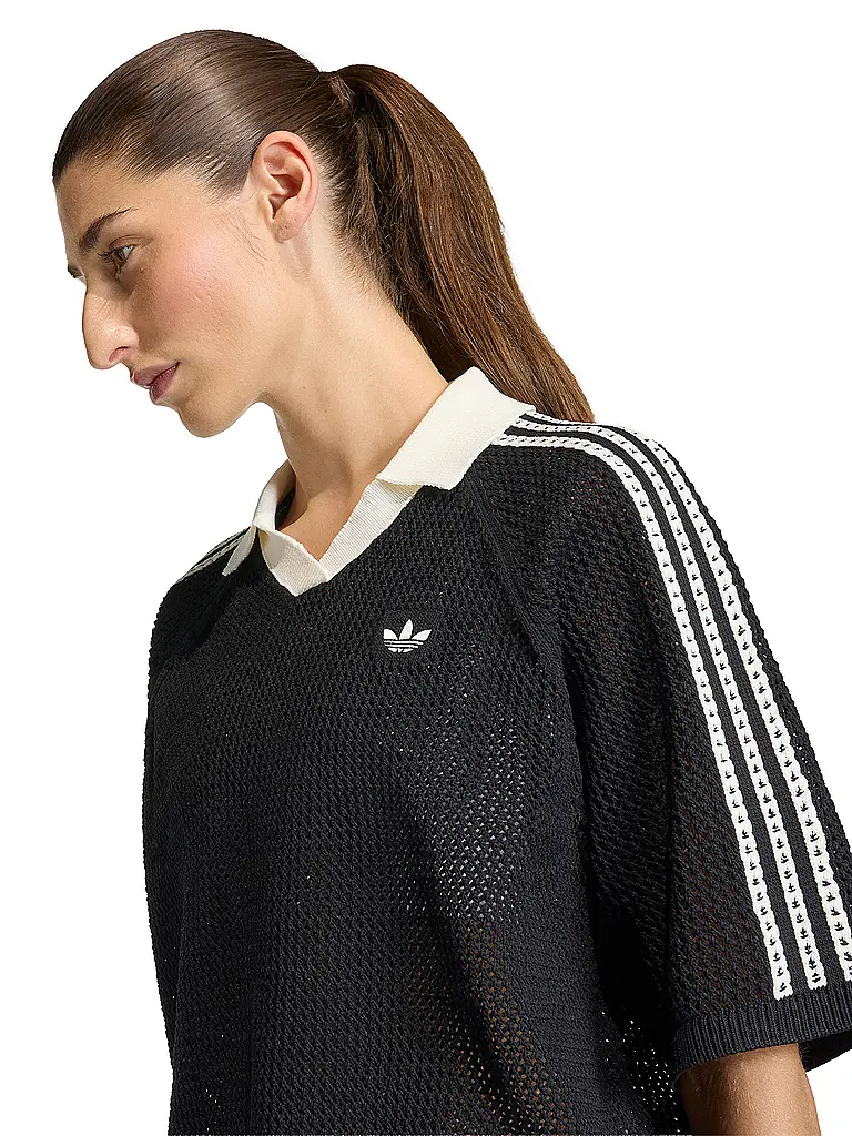 ADIDAS ORIGINALS | Poloshirt CROCHET | Noir