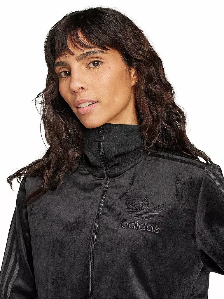 ADIDAS ORIGINALS | Sweat-shirt zippé VELVET TT | Noir