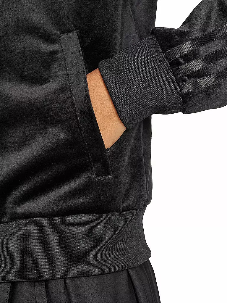 ADIDAS ORIGINALS | Sweat-shirt zippé VELVET TT | Noir