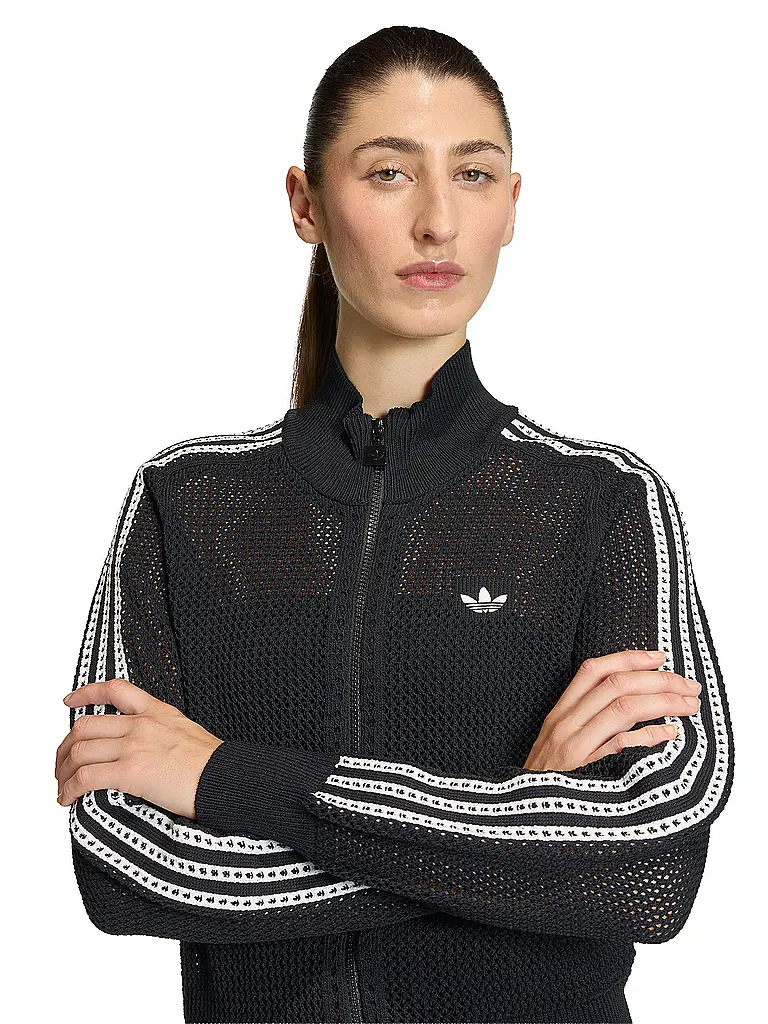 ADIDAS ORIGINALS | Sweatjacke CROCHET TT | Noir