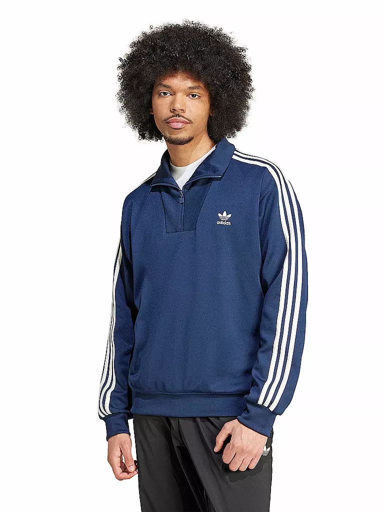 ADIDAS ORIGINALS | Troyer Sweater | Bleu foncé