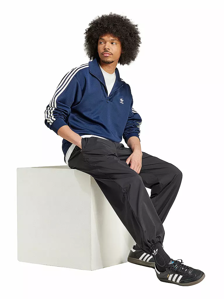ADIDAS ORIGINALS | Troyer Sweater | Bleu foncé
