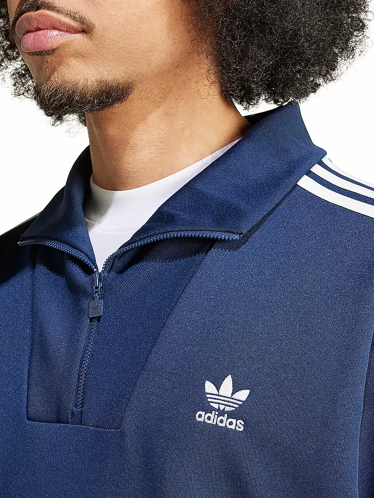 ADIDAS ORIGINALS | Troyer Sweater | Bleu foncé