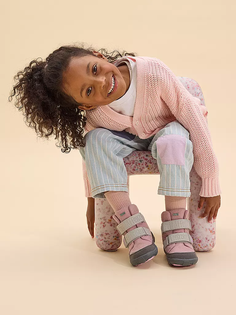 AFFENZAHN | Bottes d'hiver pour enfants LAINE COMFY Koala | rosa