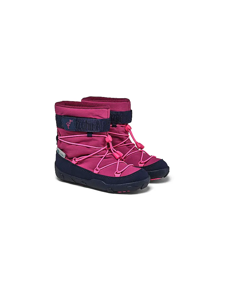 AFFENZAHN | Bottes d'hiver pour enfants VEGAN SNOWY Flamingo | 
