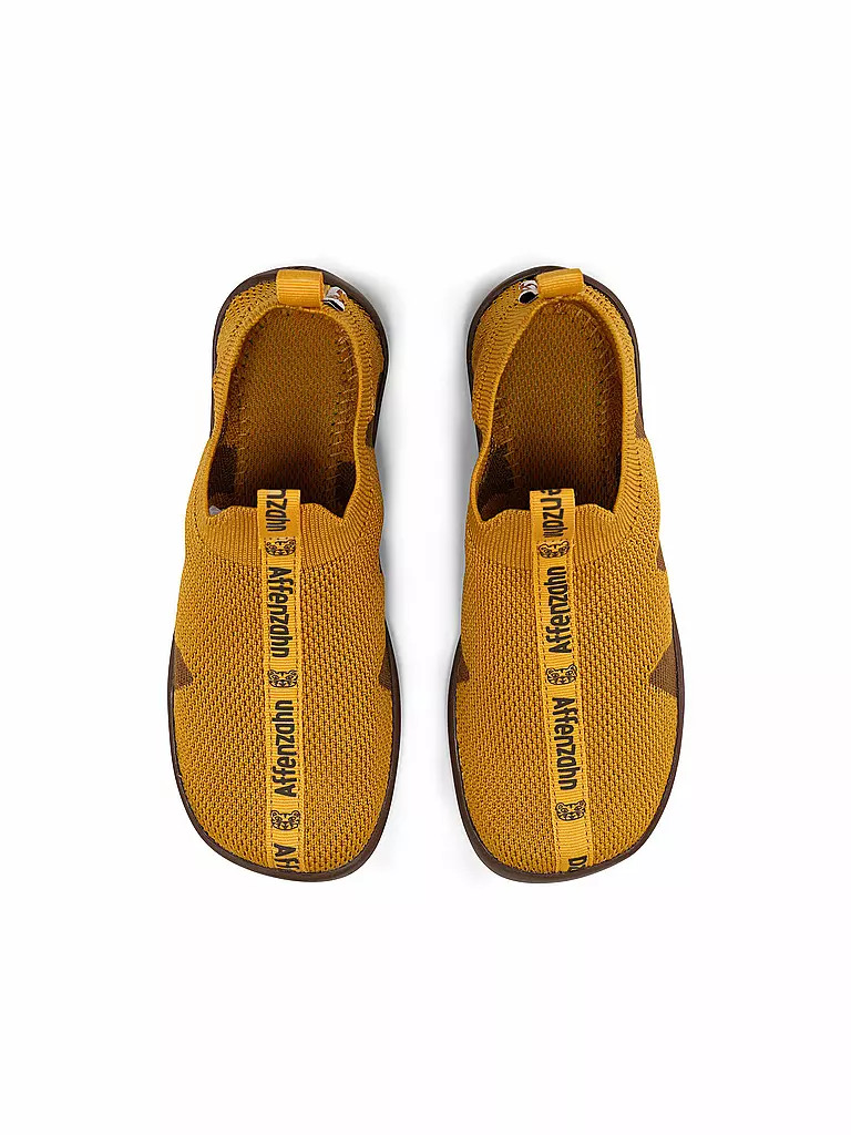 AFFENZAHN | Chaussons pieds nus pour enfants - KNIT HAPPY Flinky Tiger | 