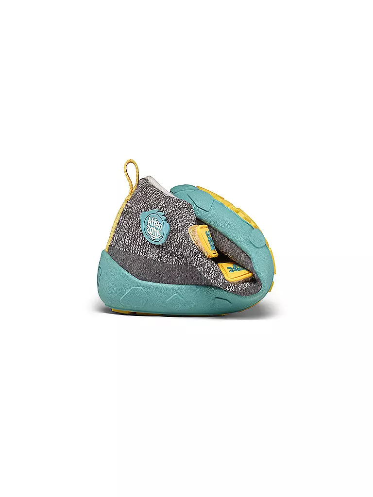 AFFENZAHN | Chaussures pieds nus pour enfants - Chaussures de transition KNIT HAPPY Rhinocéros | 