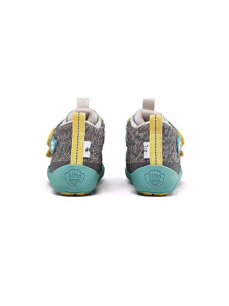AFFENZAHN | Chaussures pieds nus pour enfants - Chaussures de transition KNIT HAPPY Rhinocéros | 