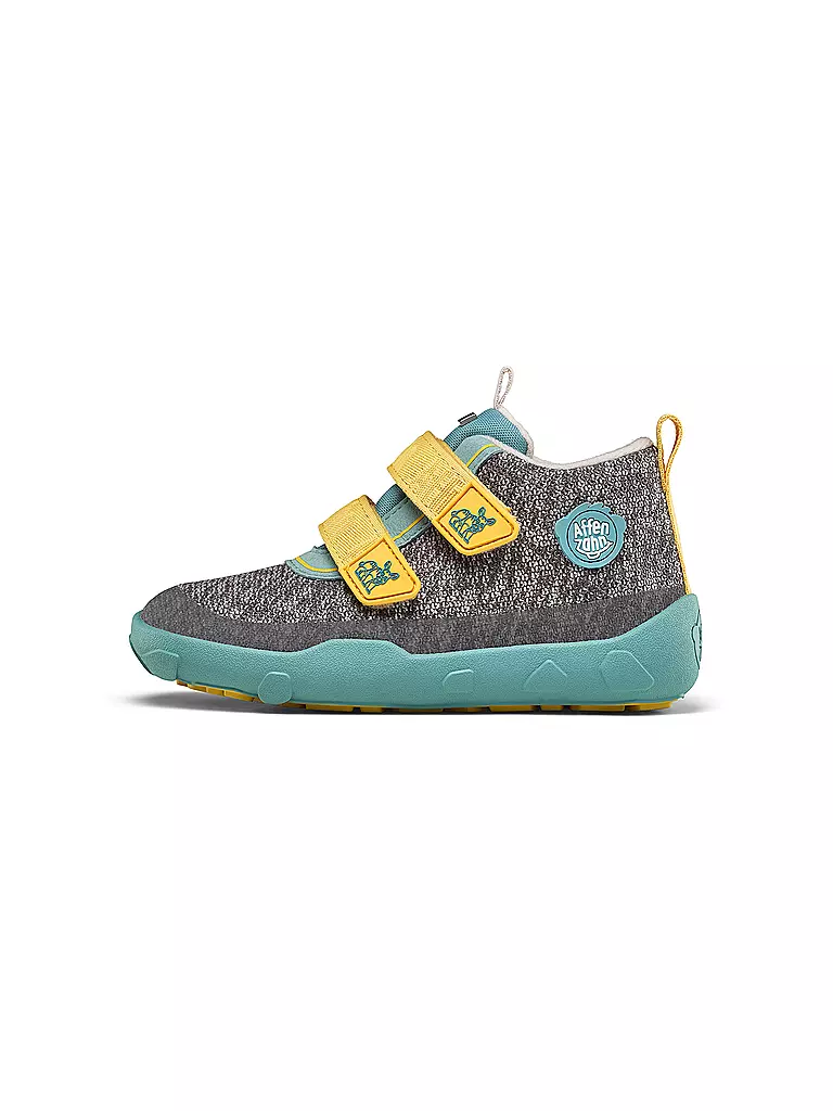 AFFENZAHN | Chaussures pieds nus pour enfants - Chaussures de transition KNIT HAPPY Rhinocéros | 