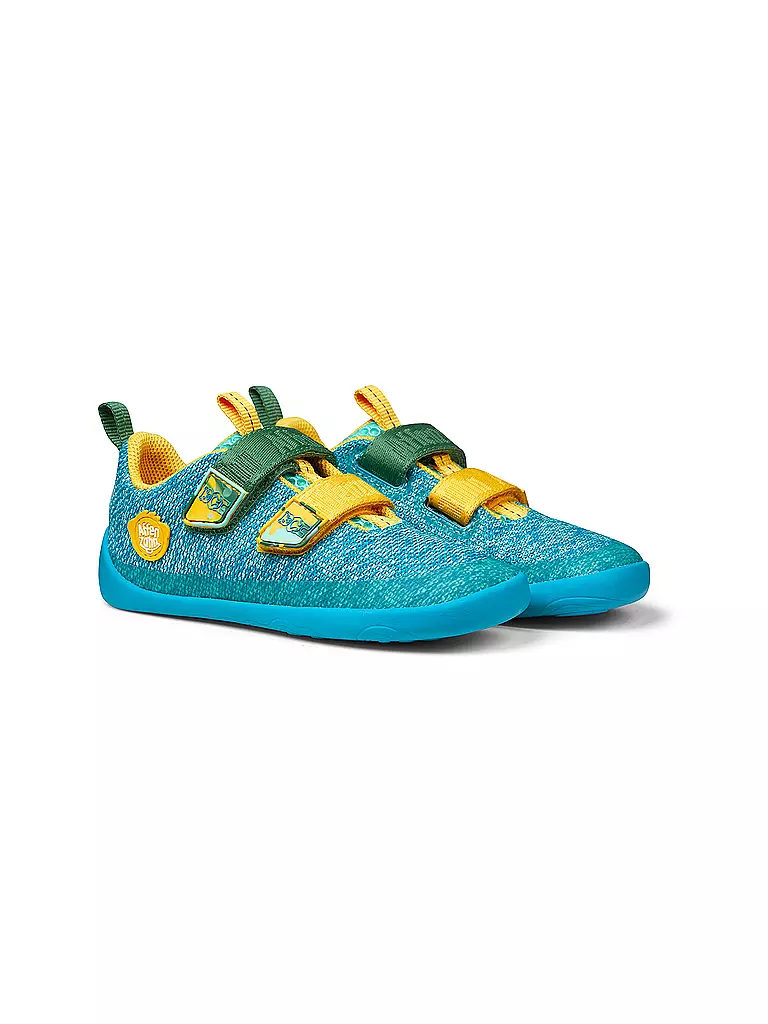 AFFENZAHN | Chaussures pieds nus pour enfants KNIT HAPPY Bär | türkis
